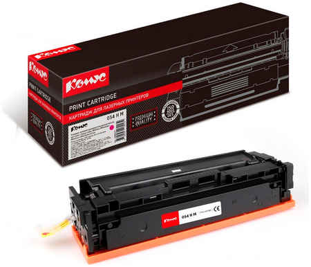 Картридж для лазерного принтера Комус 054 H M (1088277) пурпурный, совместимый 965844475076172