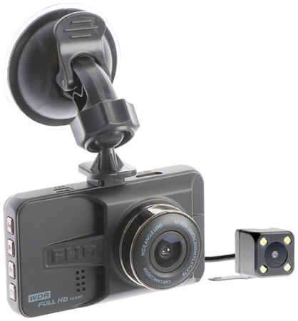 Видеорегистратор Cartage 2858168 2 камеры, HD 1920x1080P, TFT 3.0, обзор 160