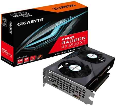 Видеокарта Gigabyte AMD Radeon RX6500XT EAGLE (GV-R65XTEAGLE-4GD) Radeon RX 6500 XT EAGLE 965844476453836