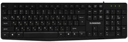 Проводная клавиатура Sunwind SW-KB100 Black 965844476454256