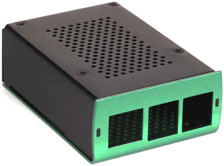 Корпус компьютерный QUMO RS037 Green/Black 965844476474084