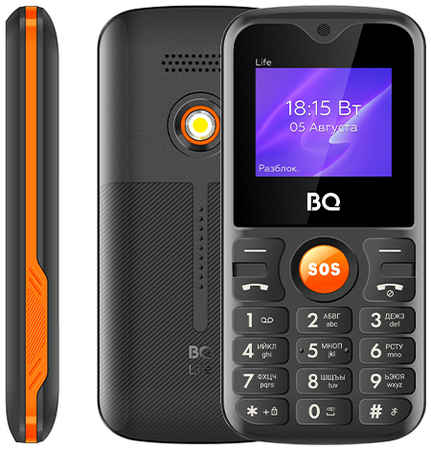 Мобильный телефон BQ 1853 Life Black Orange 965844476757065