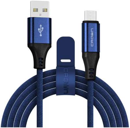 Кабель CROWN USB - microUSB CMCU-3103M (CM000003316) синий 965844476892695