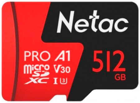Карта памяти Netac Micro SDXC 512Гб (NT02P500PRO-512G-S) P500 Standard
