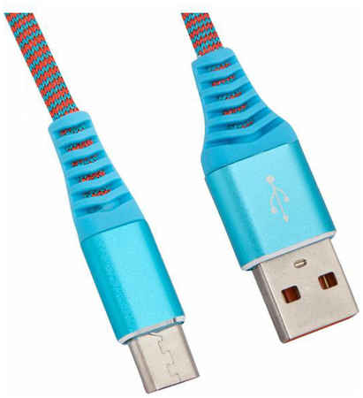 USB кабель Liberty Project Micro USB Носки голубой 1 м
