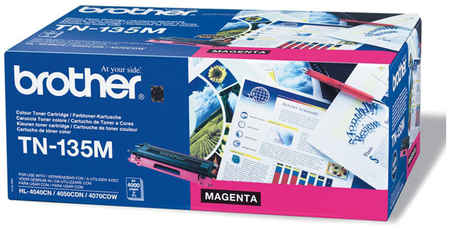 Тонер-картридж для лазерного принтера Brother (TN135M) пурпурный, оригинальный 965844477674349