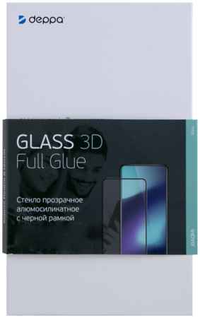 Защитное стекло Deppa для Huawei Y6P 3D Full Glue (черная рамка) для Huawei Y6P 3D Full Glue черная рамка