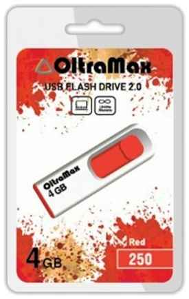 Флешка Oltramax 250 4 ГБ OM-4GB-250-Red