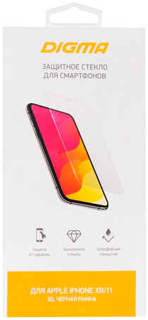 Защитное стекло для экрана Digma для Apple iPhone XR/11 3D, 1 шт [dgg3ap11xa] 965844478907939