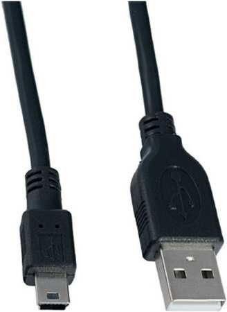Кабель Pro Legend PL1308 USB - Mini USB 2.1А, 1.5 м, черный 965844479222998