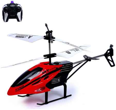 Радиоуправляемый вертолет Пилотаж, работает от батареек, красный ″Пилотаж″, работает от батареек, красный 965844479747716