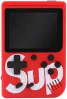 GoodStore24 Игровая приставка SUP Game Boy, красная 400 игр