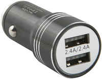Автомобильное зарядное устройство Red Line Tech 2 USB (модель AC-5), 2.4А черный Tech 2 USB (модель AC-5) 2.4А черный (Tech2USB(модельAC5)24Ачерный)
