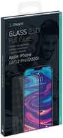 Защитное стекло для Apple iPhone 12\12 Pro Deppa 2,5D Full Glue с черной рамкой
