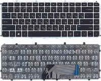 OEM Клавиатура для ноутбука HP Envy 4-1000 Envy 6-1000 черная с серебристой рамкой (063440)