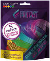 Пластик для 3D ручки Funtasy, 5 цветов по 5 метров PLA-PEN-5-5-1 PLA-SET-x-5-1