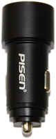 Автомобильное зарядное устройство USB Pisen ZQ-C0066-002 (2.4A / QC / PD+ порт USB-C) (34907)
