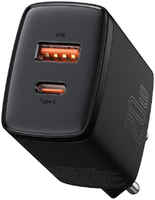 Baseus Сетевое зарядное устройство PD 3.0+QC 3.0 USB+USB Type-C Черное (CCXJ-B01)