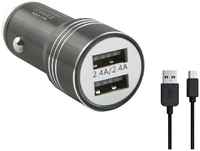 Зарядное устройство Red Line AC-5A Tech 2xUSB 2.4А + кабель USB MicroUSB Black УТ000028596