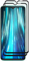 Mobileocean Защитное стекло 5D для Xiaomi Redmi Note 8 Pro черный, с рамкой комплект 2 ШТ MOTG2-5D-XMI-NOT8-PRO