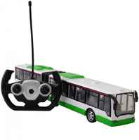 Радиоуправляемая машинка HB 666 пассажирский Автобус с гармошкой, зеленый, 666-676A
