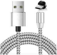DaPrivet Круглый магнитный кабель для зарядки устройств Micro (Серебро) 45341