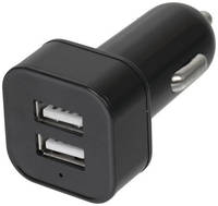 Зарядное устройство UCC-2-15B с двумя USB-портами, черный WIIIX (00-00001802)