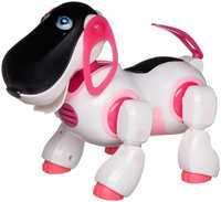 Радиоуправляемый робот Junfa toys Умный питомец, Робо-собака обучающая, бело-розовая ZY1243480