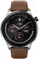 Смарт-часы Amazfit GTR 4 серебристый / коричневый (GTR 4 Brown Leather)