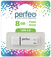 Флешка Perfeo C01G2 8ГБ White (PF-C01G2W008)