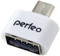 Адаптер Perfeo USB на micro USB c OTG (PF-VI-O003 White) белый