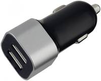 Автомобильное зарядное устройство PERFEO с двумя разъемами USB, 2.4A, черный (I4620)