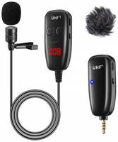 Микрофон TM8 UHF X016 LED Black (1261)
