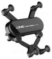LDNIO MG03 /  Автодержатель гравитационный для смартфона до 6,5″ /  на воздуховод /  Black LD_C3263