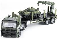 Радиоуправляемый грузовик-трейлер с танком CityTruck 1:18 Zhoule Toys 551-B2