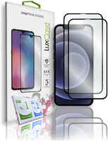 Защитное полноклеевое стекло LuxCase для iPhone 12 mini, 2.5D, Чёрная рамка, 2 шт., 78225