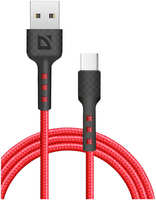 Кабель USB - Type-C Defender F181 TypeC 1 м красный