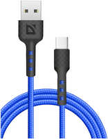 Кабель USB - Type-C Defender F181 TypeC 1 м синий