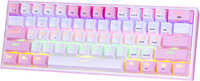 Проводная игровая клавиатура Redragon Fizz White / Pink (70672)
