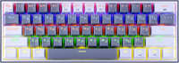 Проводная игровая клавиатура Redragon Fizz K617-R White / Gray (70675)