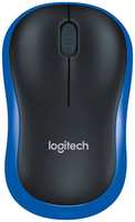 Беспроводная мышь Logitech M185 синий, черный (910-002632)