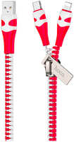 Кабель USB Type C - Lightning Hoco U97AM (6931474743343) 1.2 м белый, красный USB 2.0 U97 AM / Type-C / Lightning красный-белый 1.2м 6931474743343 (USB 2.0 U97 AM/Type-C/Lightning красный-белый 1.2)
