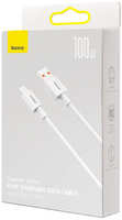 Data кабель USB Baseus 1м USB to Type-C 100 W, CAYS001302, белый