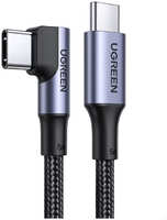 Кабель Usb Type-C - Usb Type-C Ugreen Us334 3 М Черный (20583) US334 (20583) USB-C 2.0 Male To Angled 90° USB-C 2.0 Male 5A Data Cable. Длина: 3м. Цвет: черный (20583_)