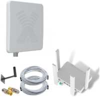 Роутер 3G/4G-WiFi Keenetic Runner 4G с уличной антенной ZETA-F MIMO 20 дБ