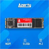 SSD накопитель Azerty M.2 2280 NGFF 512G M.2 2280 512 ГБ 029-1252 M.2 NGFF