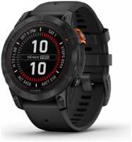 Смарт-часы Garmin Fenix 7 PRO Solar Edition серые с черным ремешком (010-02777-01)