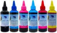 Набор чернил NV Print на водной основе для Сanon, Epson, НР, Lexmark, комплект 6 цветов NV-INK100U-6