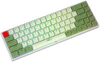 Проводная / беспроводная игровая клавиатура Aula F3068 Green