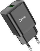 Сетевое зарядное устройство Hoco 213938 отсутствует 1xUSB 3 А черный